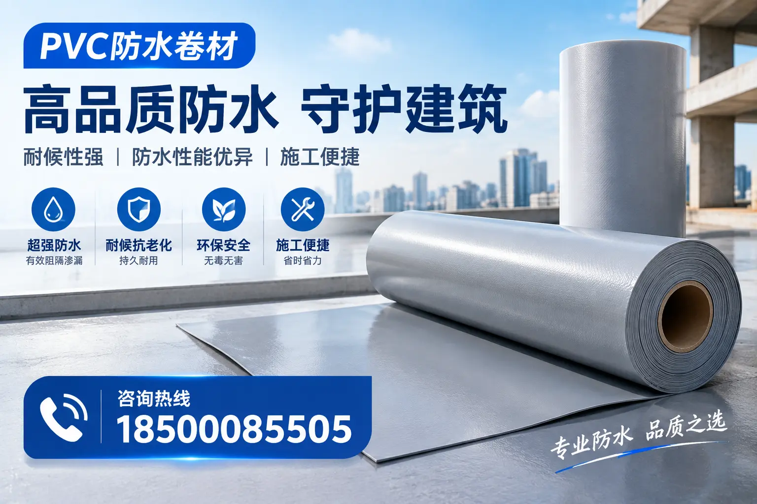 PVC防水卷材的防水效果评测，适合宝鸡的科学依据
