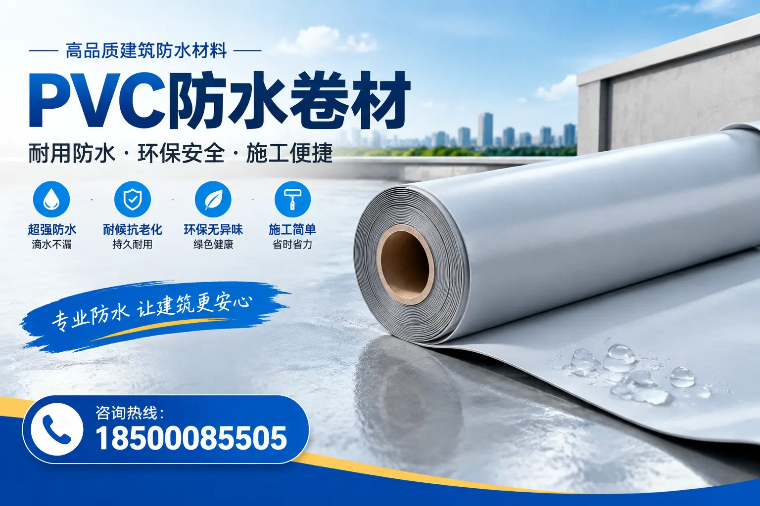 PVC防水卷材选型对比:如何做出明智选择?宝鸡指南
